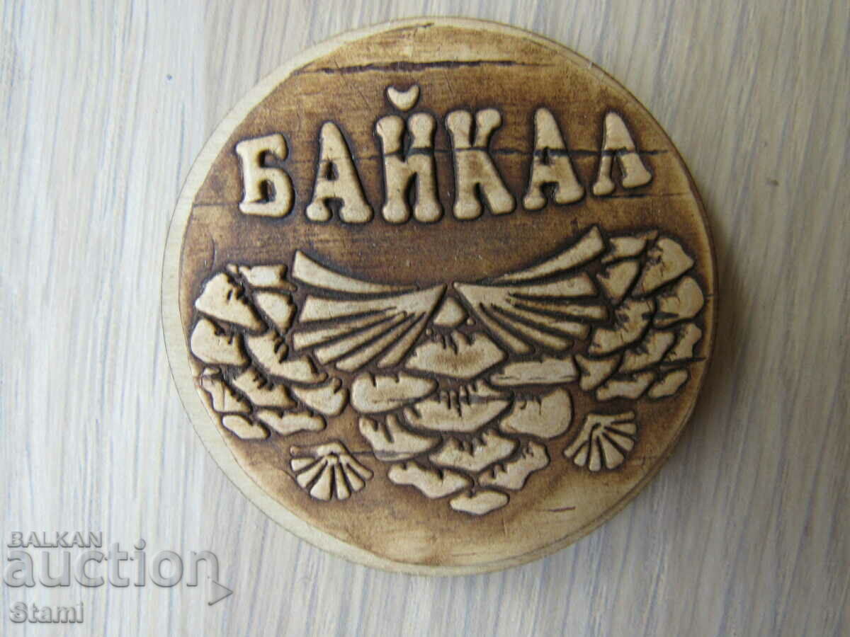 Authentic Lake Baikal birch magnet, Russia-series-16