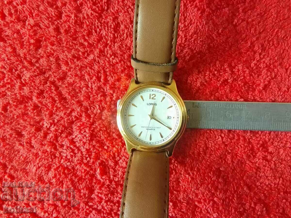 Old LORUS JAPAN quartz gold plated men's watch