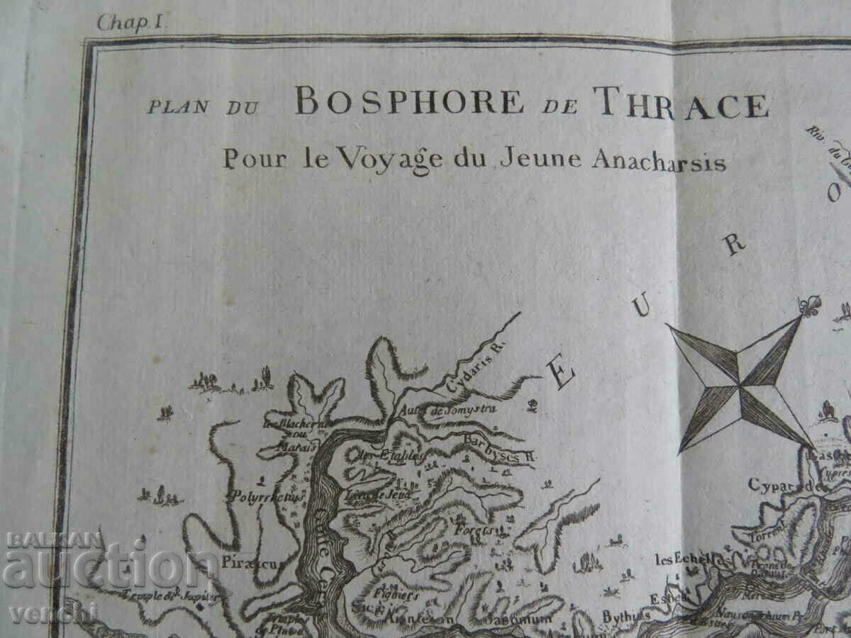 Auction 1791 - MAP OF THE BOSPORUS STRAIT, TURKEY - BOCAGE - ORIGINAL + Auction 1791 - MAP OF THE BOSPORUS STRAIT, TURKEY - BOCAGE - ORIGINAL +