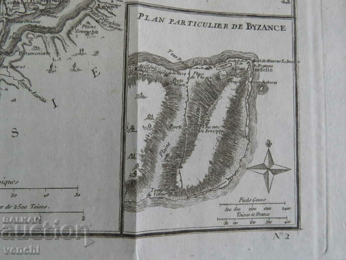 1791 - MAP OF THE BOSPORUS STRAIT, TURKEY - BOCAGE - ORIGINAL + - 5 1791 - MAP OF THE BOSPORUS STRAIT, TURKEY - BOCAGE - ORIGINAL + - 5