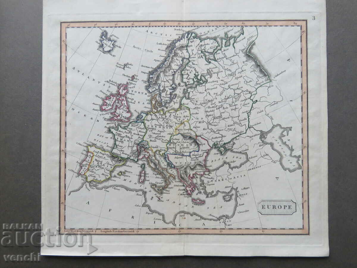 1780 - ΧΑΡΤΗΣ ΤΗΣ ΕΥΡΩΠΗΣ - ΠΡΩΤΟΤΥΠΟ +