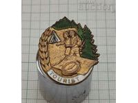 МЛАД ТУРИСТ ГДР ГЕРМАНИЯ  НОМЕР ЗНАЧКА ЕМАЙЛ