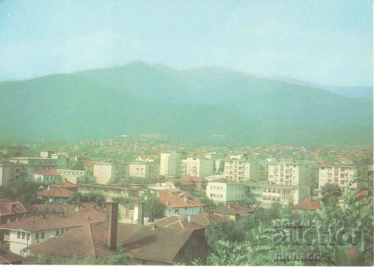 Παλιά καρτ ποστάλ - Berkovitsa, γενική άποψη