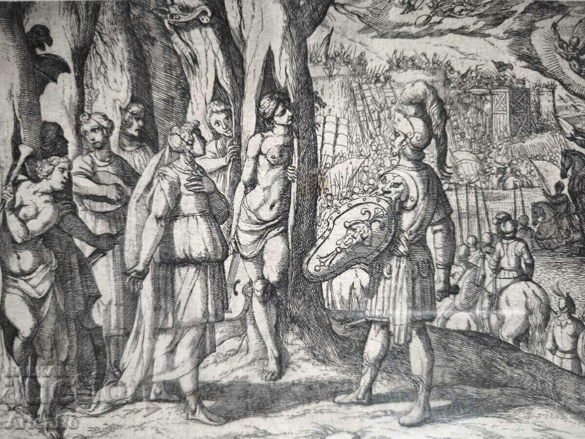 Etching Antonio Tempesta - 5 Etching Antonio Tempesta - 5