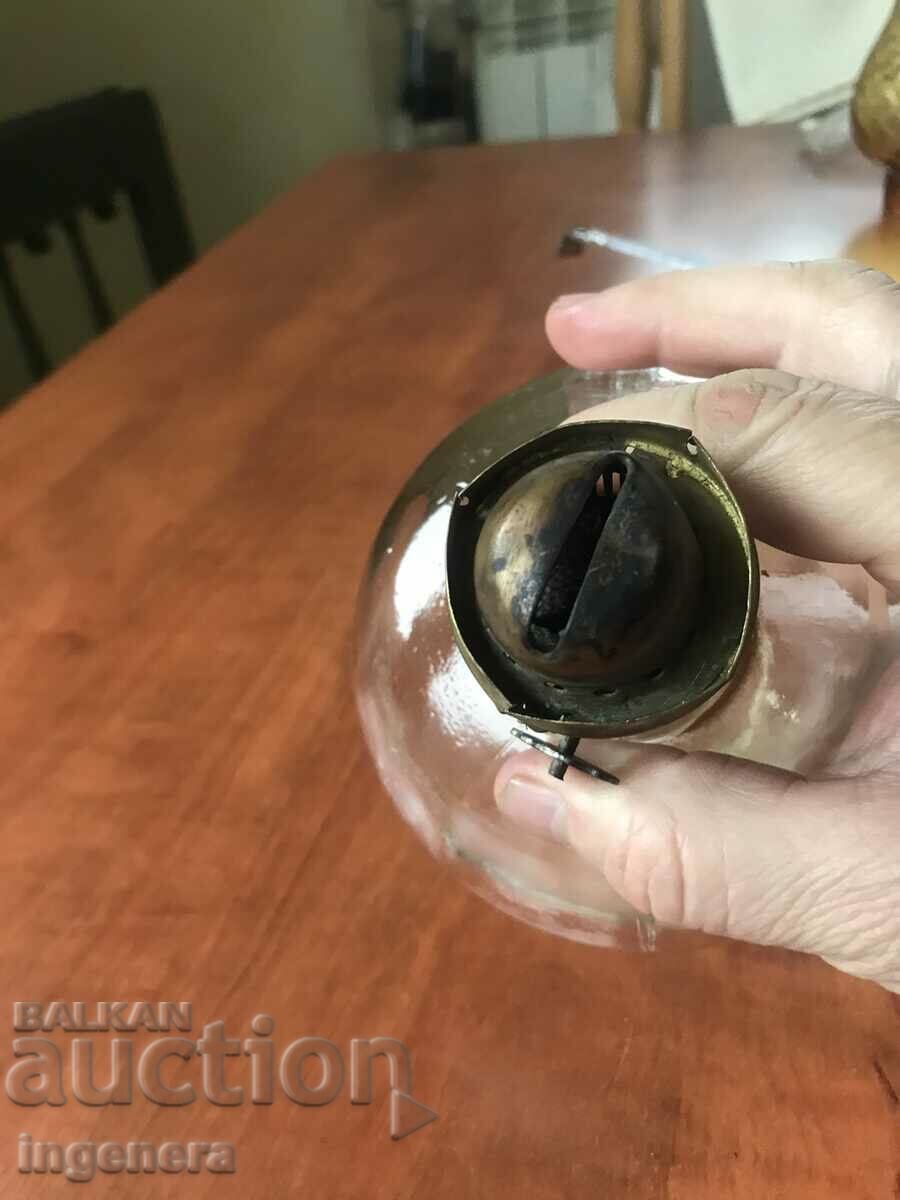 GAS LAMP ANTIQUE HEALTHY LANTERN LAMP GLASS FOIL - 6 GAS LAMP ANTIQUE HEALTHY LANTERN LAMP GLASS FOIL - 6