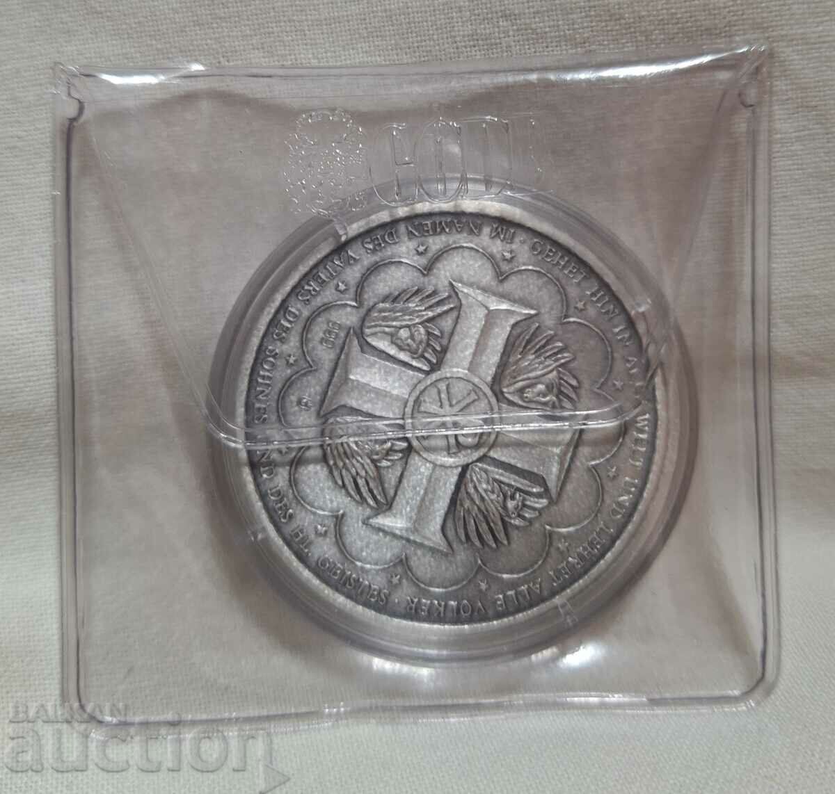 Silver plaque 999--History of Christianity, in capsule - 6 Silver plaque 999--History of Christianity, in capsule - 6