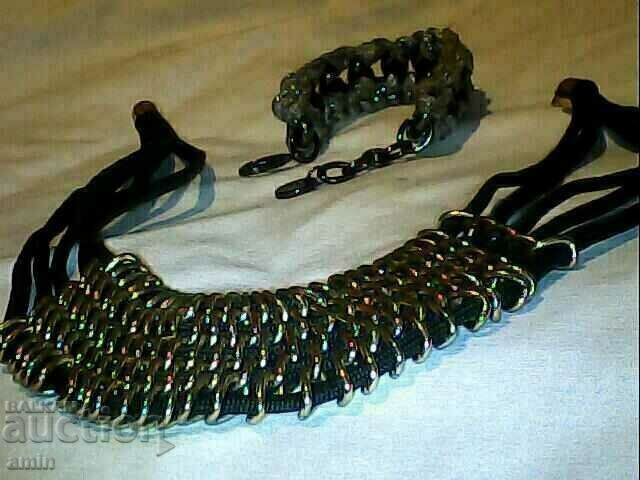 necklace is a bracelet made of steel for costume necklace is a bracelet made of steel for costume
