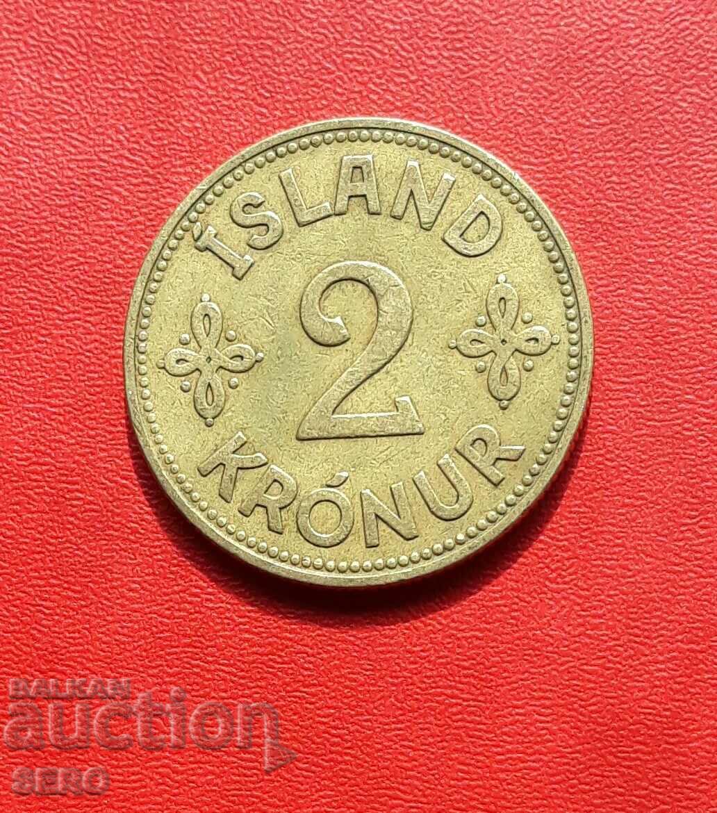 Iceland-2 kroner 1940-rare