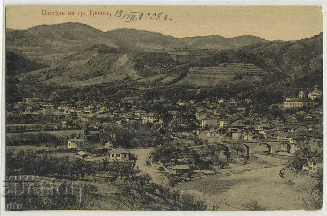 Βουλγαρία, θέα από την πόλη Troyan, 1908.