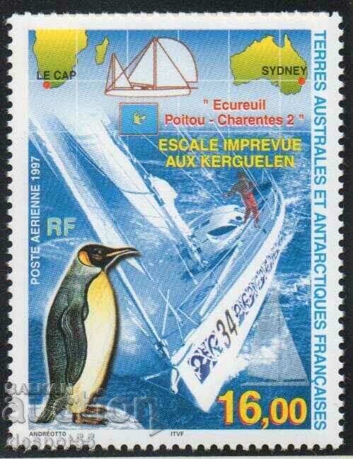 1997 Fr. Southern and Antarctic Territories. BOC Challenge Yacht Race.
