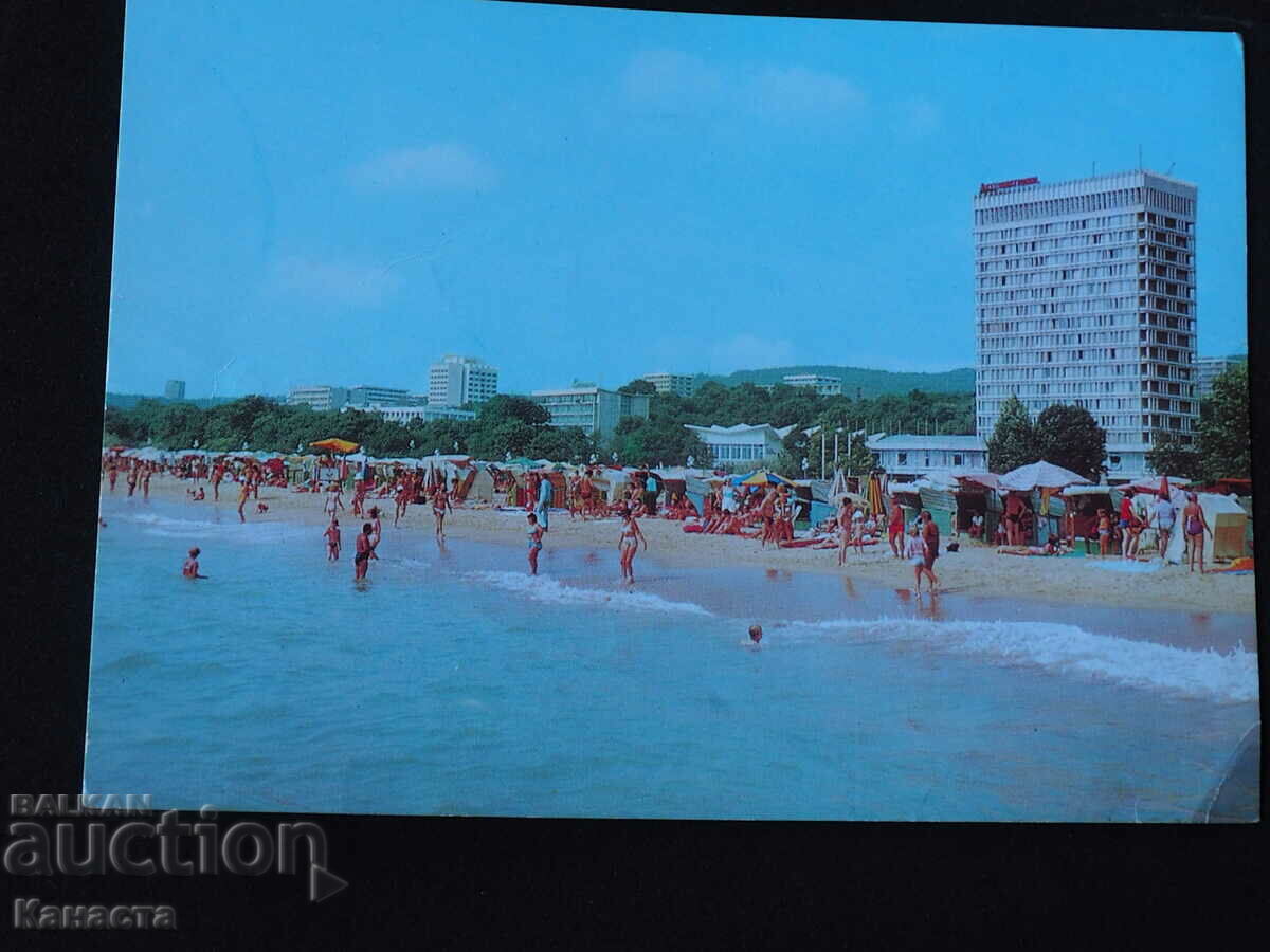 Варна Златни пясъци плажът 1978  К408