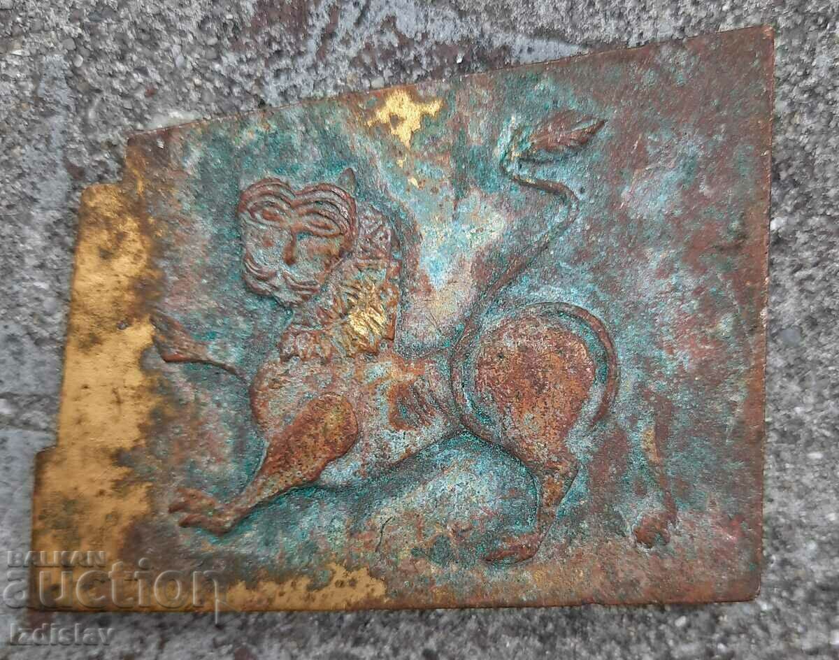 Livrarea Placă veche de bronz. Livrarea Placă veche de bronz.