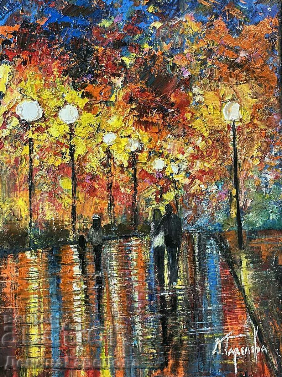 Denitsa Garelova painting 30/40 "After the autumn rain"