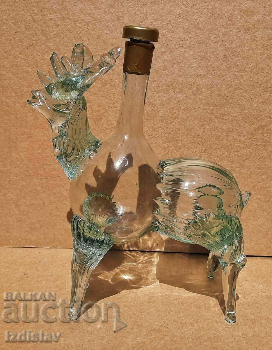 Auction Old handmade deer bottle Auction Old handmade deer bottle
