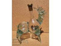 Sticla veche de cerb lucrată manual