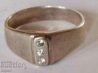 A beautiful silver ring.