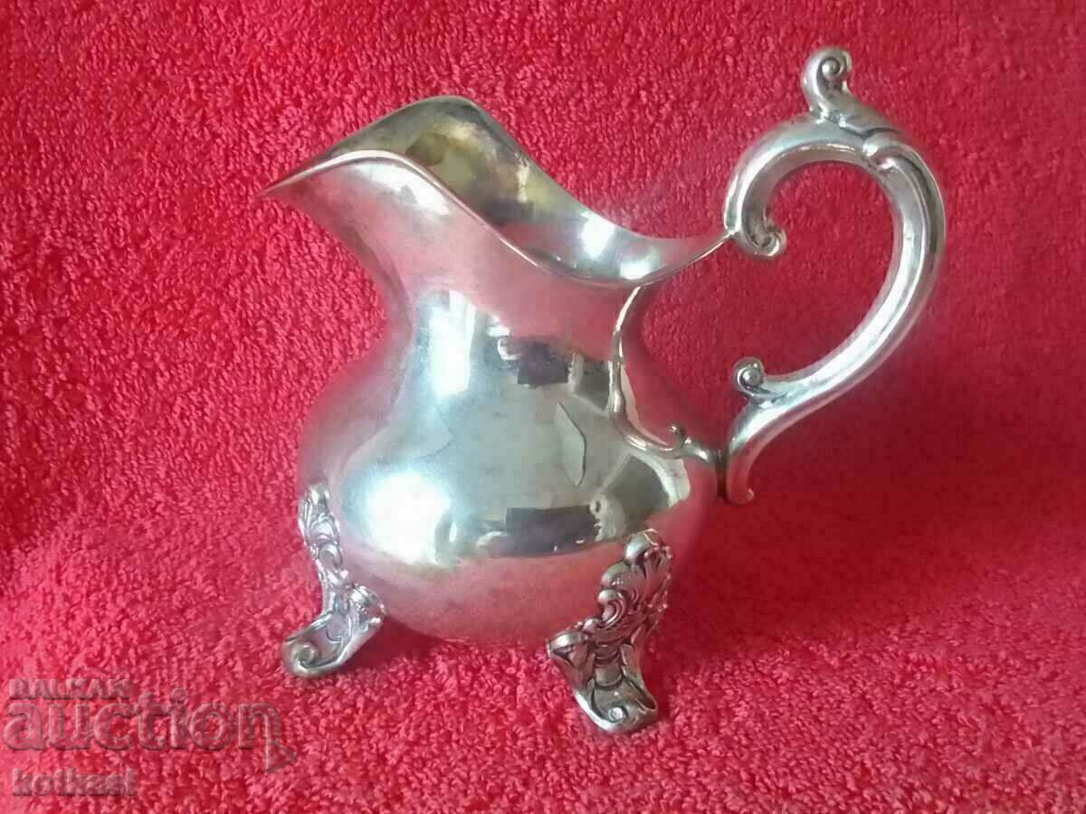 Old 19th century silver jug cup Germany marked Old 19th century silver jug cup Germany marked