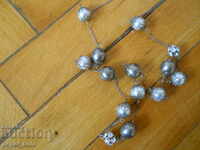 silver plated necklace with pearls in fittings - Denmark