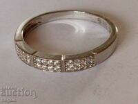 Brand silver ring. Swarovski.