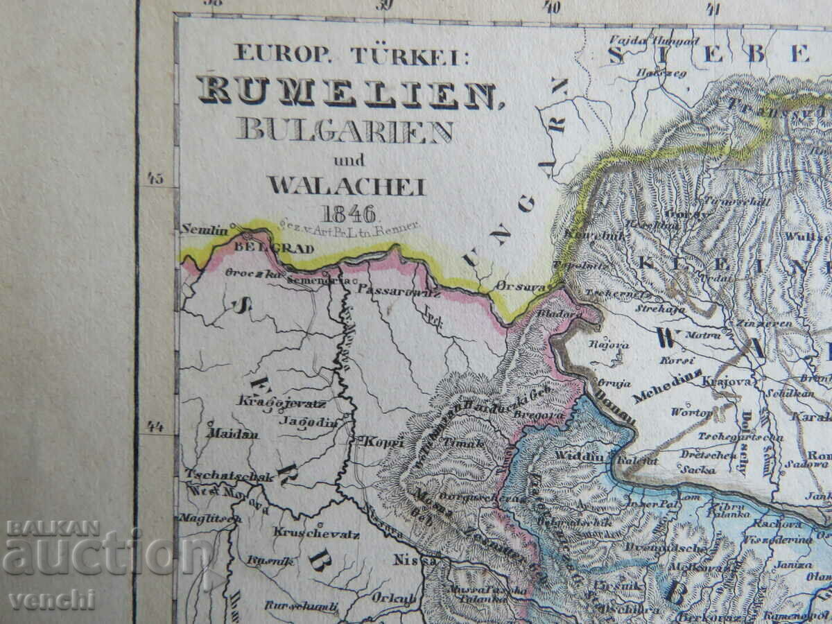 1846 - MAP OF EUROPE - ORIGINAL + with price 99.99 BGN | € 51.12 1846 - MAP OF EUROPE - ORIGINAL + with price 99.99 BGN | € 51.12