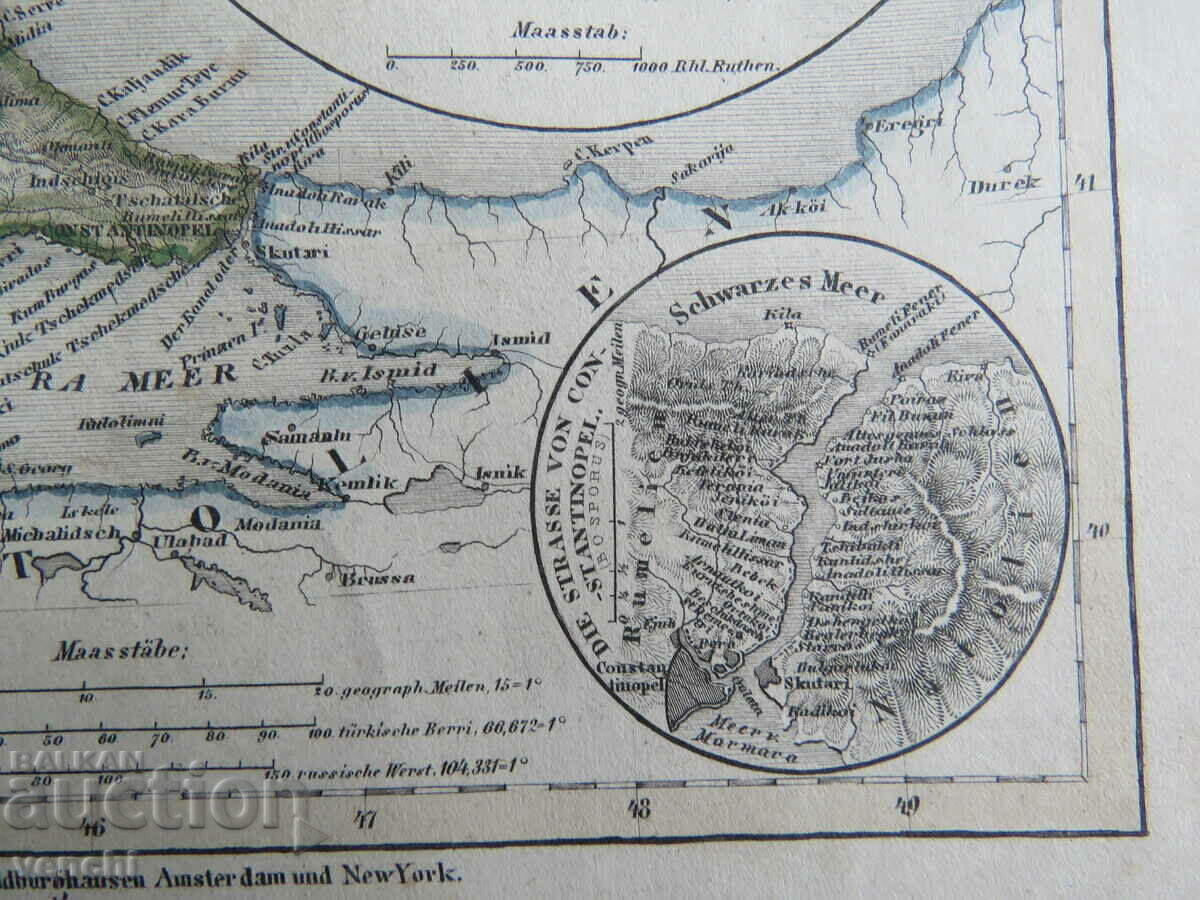 1846 - MAP OF EUROPE - ORIGINAL + - 5 1846 - MAP OF EUROPE - ORIGINAL + - 5
