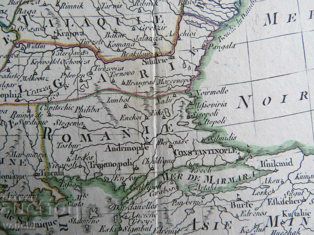 Livrarea 1800 - HARTA TURCIA IN EUROPA - ORIGINAL +