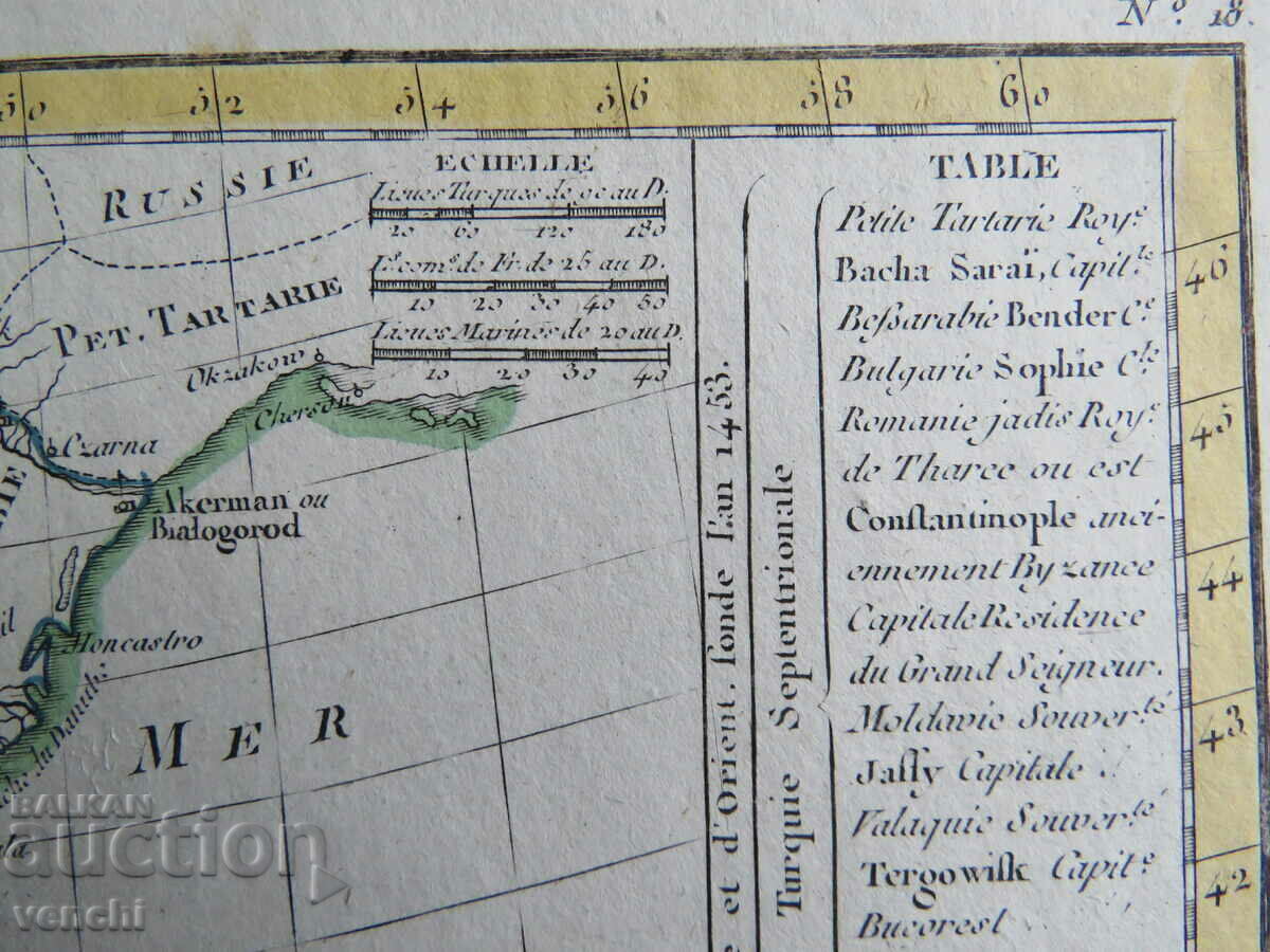 1800 - HARTA TURCIA IN EUROPA - ORIGINAL + - 5