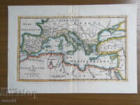 1670 - MAP OF ROME UNDER CAESAR - ORIGINAL +