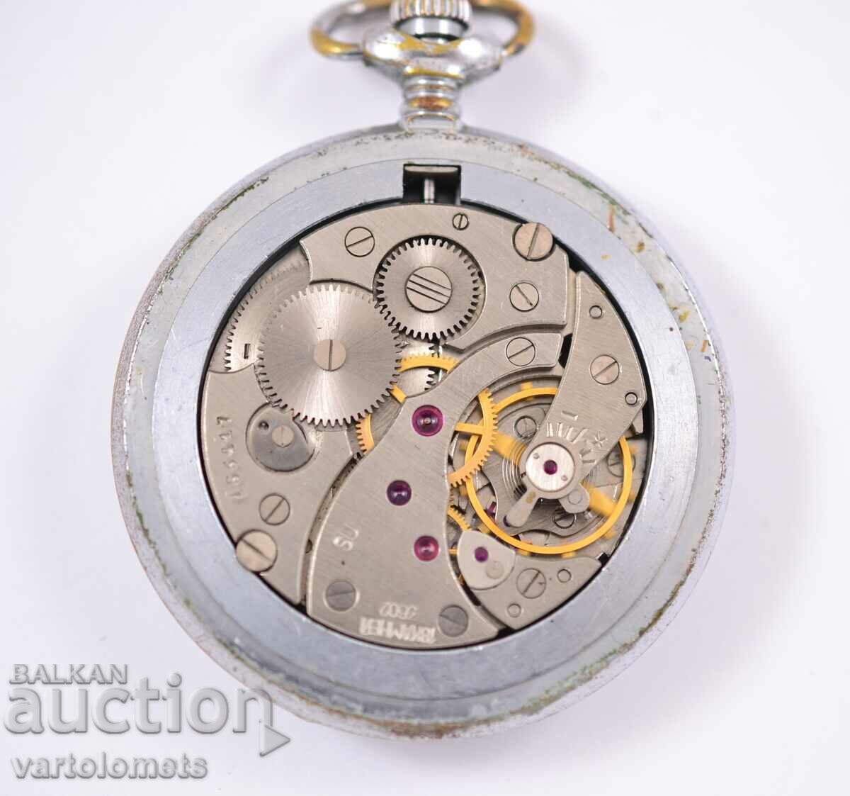 Delivery of MOLNIYA USSR pocket watch with covers - works Delivery of MOLNIYA USSR pocket watch with covers - works