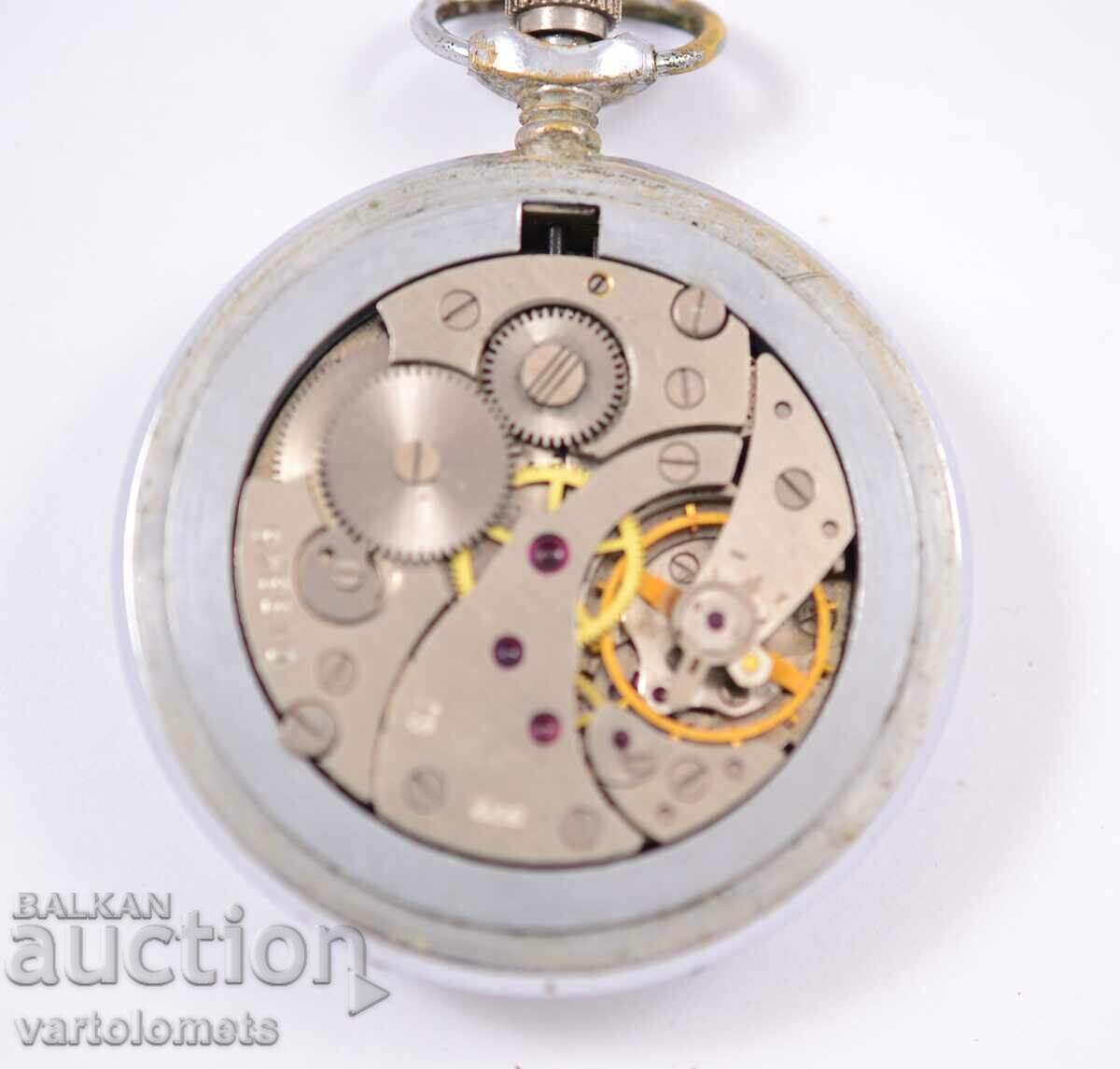 Delivery of MOLNIYA USSR pocket watch with covers - works Delivery of MOLNIYA USSR pocket watch with covers - works