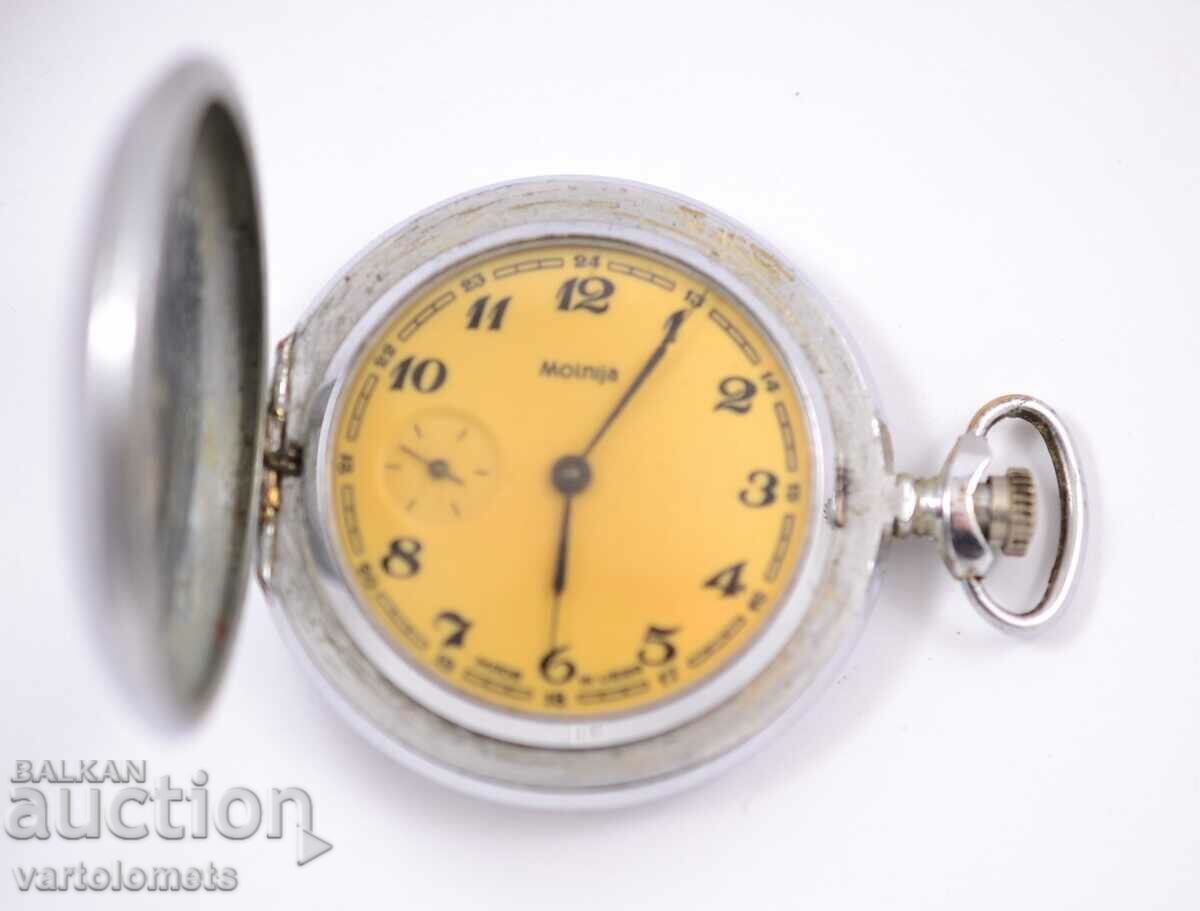 Джобен часовник МОЛНИЯ СССР с капаци - работи Джобен часовник МОЛНИЯ СССР с капаци - работи