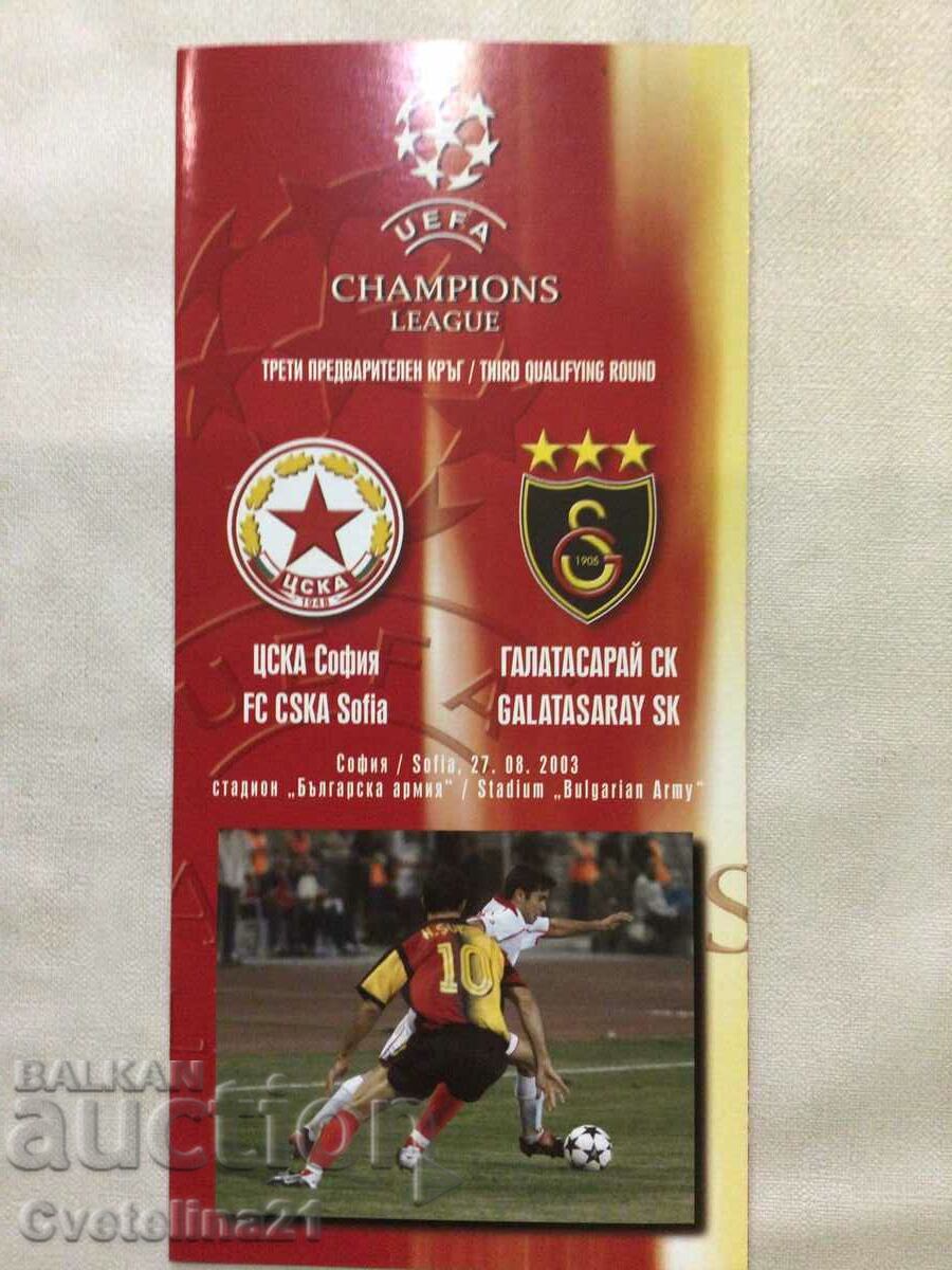 Fotbal CSKA Galatasaray 2003