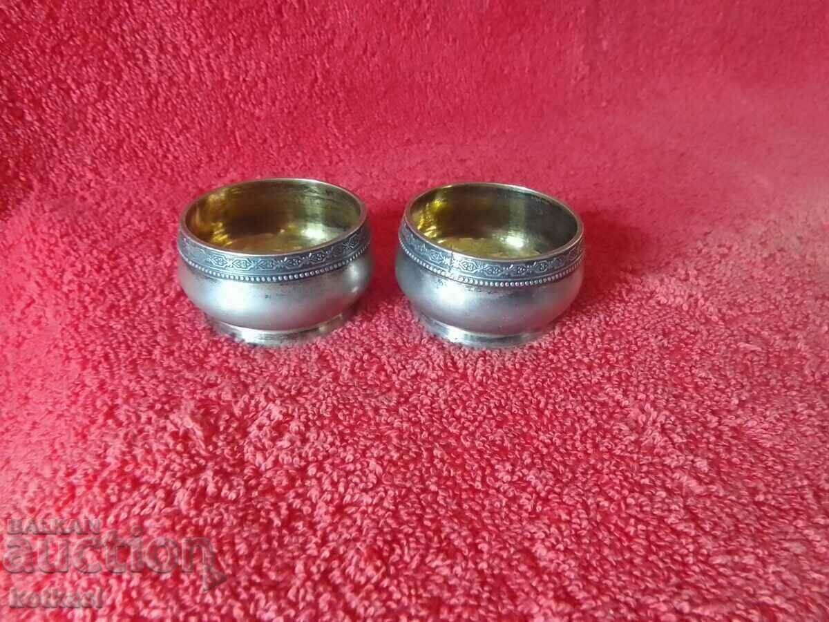 Lot of two silver spice jars marks 875 with price 485.50 BGN | € 248.23 Lot of two silver spice jars marks 875 with price 485.50 BGN | € 248.23