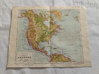 AMERICA DE NORD MAP TORCH PUBLISHING