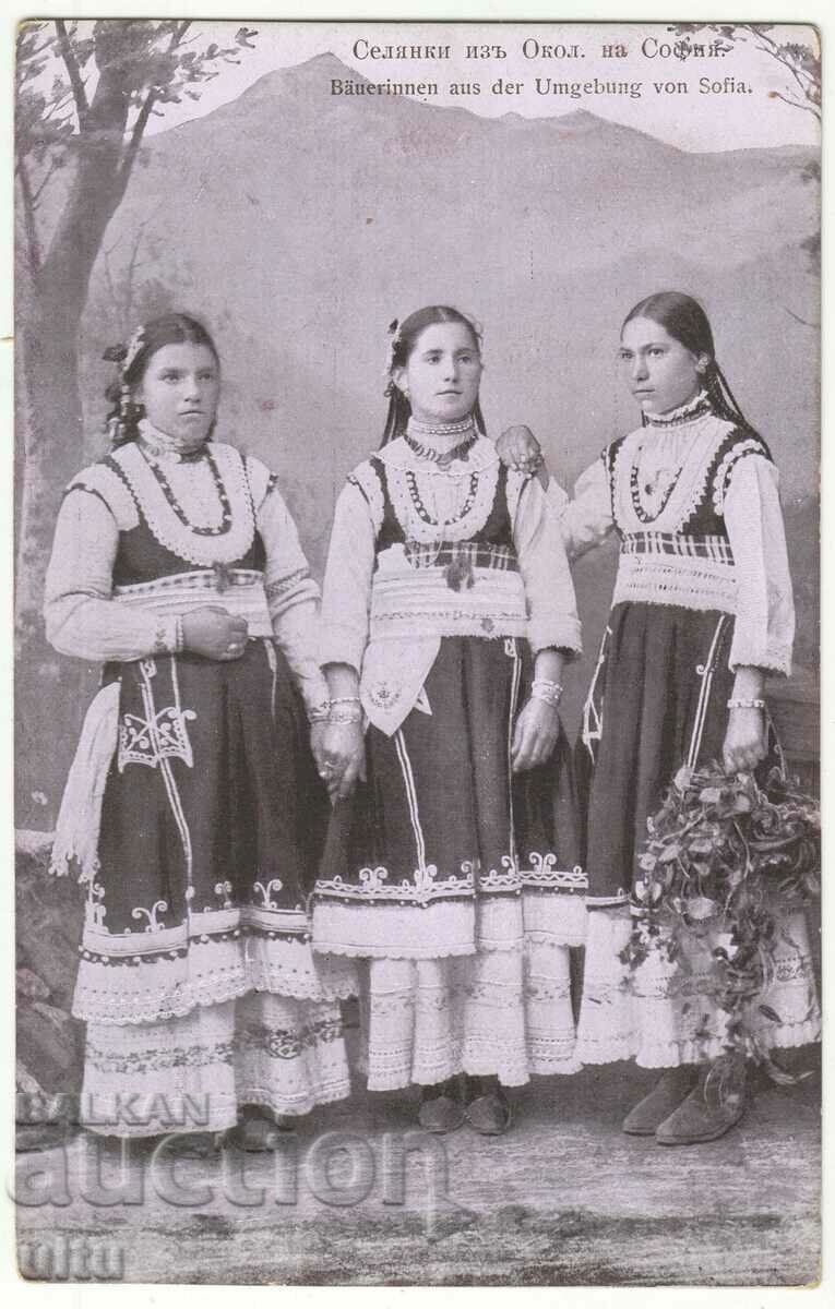 Bulgaria, Peasant women from the vicinity of Sofia, untraveled