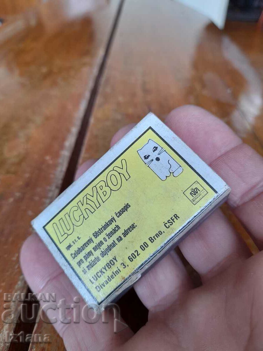 Delivery of Old erotic match, matchbox Delivery of Old erotic match, matchbox