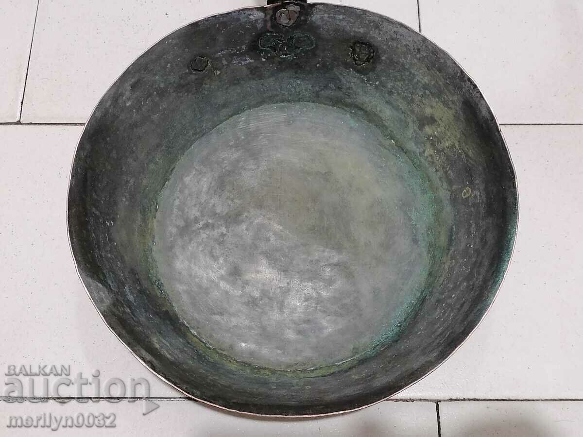 Παλιό χάλκινο ταψί, χαλκός, δίσκος, χάλκινο δοχείο - 6 Παλιό χάλκινο ταψί, χαλκός, δίσκος, χάλκινο δοχείο - 6