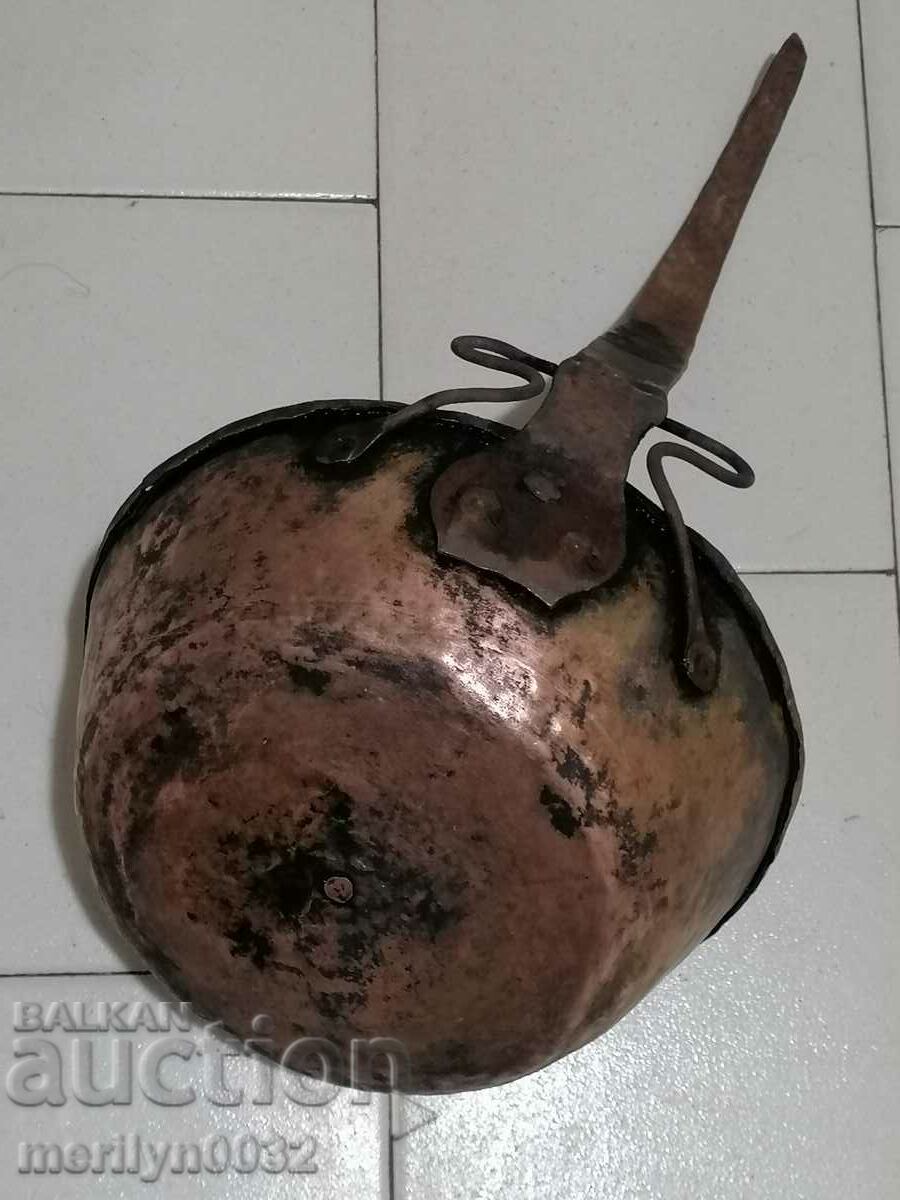 Παλιό χάλκινο ταψί, χαλκός, δίσκος, χάλκινο δοχείο - 5 Παλιό χάλκινο ταψί, χαλκός, δίσκος, χάλκινο δοχείο - 5