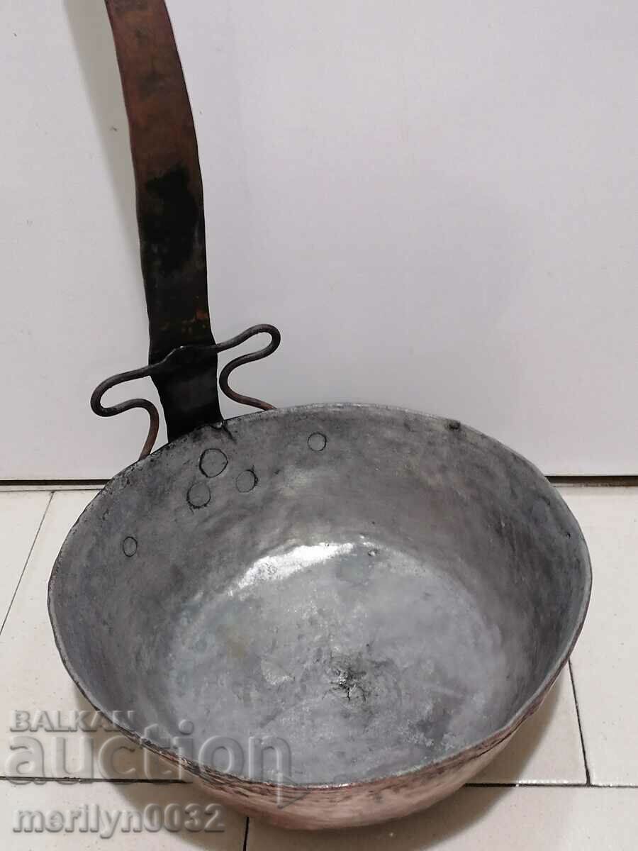 Παλιό χάλκινο ταψί, χαλκός, δίσκος, χάλκινο δοχείο - 6 Παλιό χάλκινο ταψί, χαλκός, δίσκος, χάλκινο δοχείο - 6