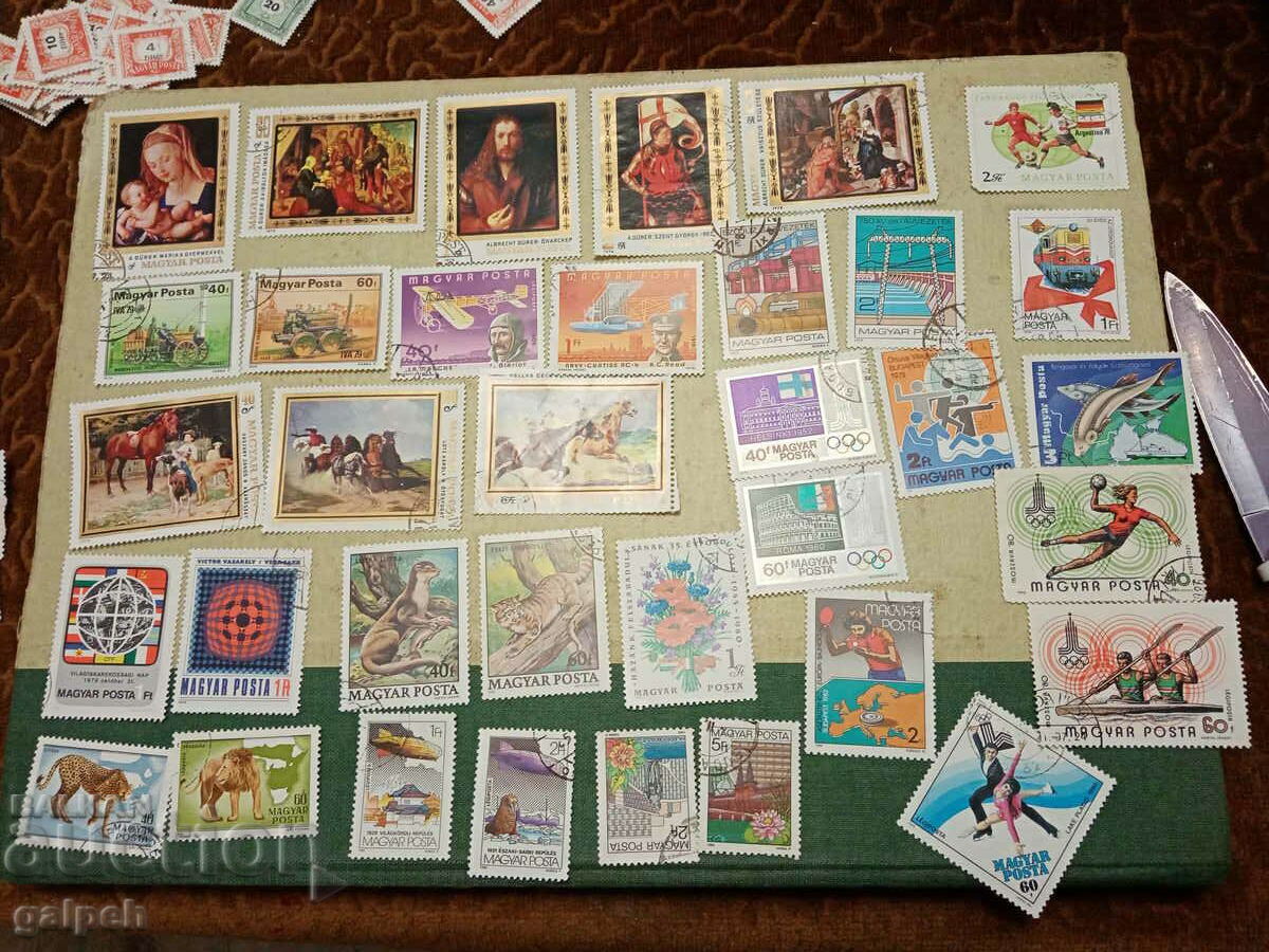 Auction  LARGE LOT Postage stamps HUNGARY - 180+ pcs. - BGN 5