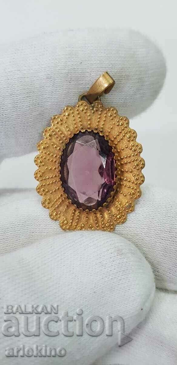 Collectible gold-plated VINTAGE locket, pendant, 20th century jewelry with price € 14.00 | 27.38 BGN