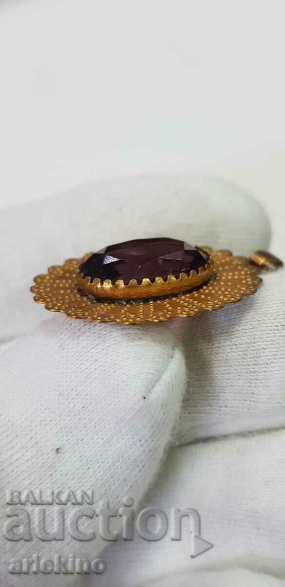 Collectible gold-plated VINTAGE locket, pendant, 20th century jewelry - 5