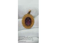 Συλλεκτικό επιχρυσωμένο μενταγιόν VINTAGE, μενταγιόν, κοσμήματα 20ου αιώνα