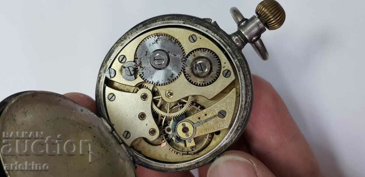 Old silver pocket watch - beg. of the 20th century - parts - 6