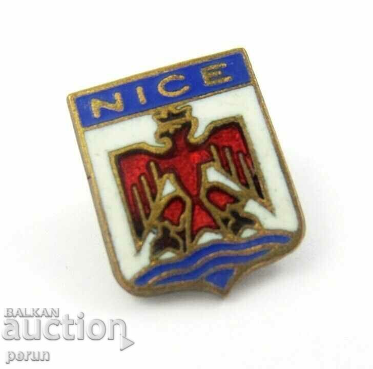 OLD BADGE-NICE,FRANCE-COAT OF COAT-TOP ENAMEL with price 7.99 BGN | € 4.09 OLD BADGE-NICE,FRANCE-COAT OF COAT-TOP ENAMEL with price 7.99 BGN | € 4.09