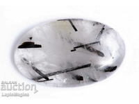 Tourmaline quartz 45.6ct oval cabochon