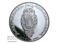 Republic of Chad 2024 - Owl - 1 OZ - Silver coin