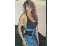 Bulgaria Calendar 1989 - the pop singer SANDRA