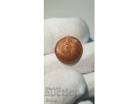 Уникално рядък царски житон монета 20 стотинки UNC