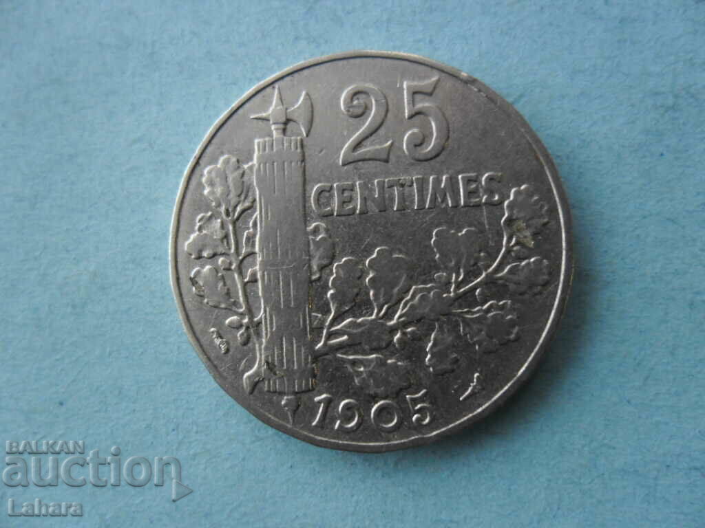 25 centimes 1905. Γαλλία